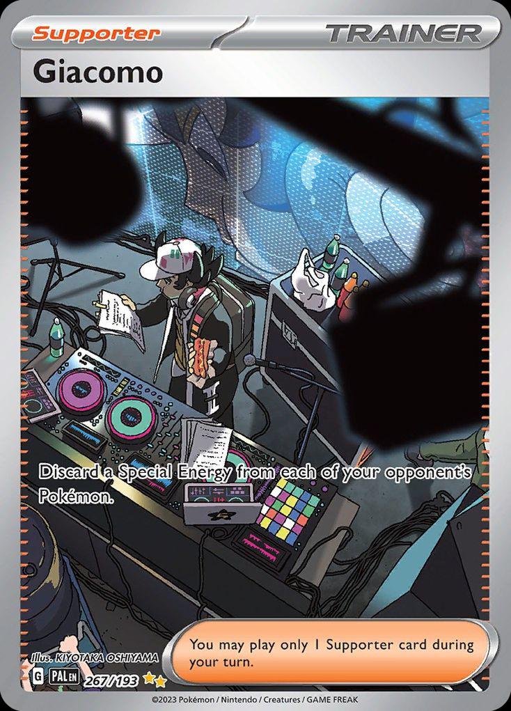 Pokémon-kaart Giacomo 267/193 Special Illustration Rare uit de set Paldea Evolved