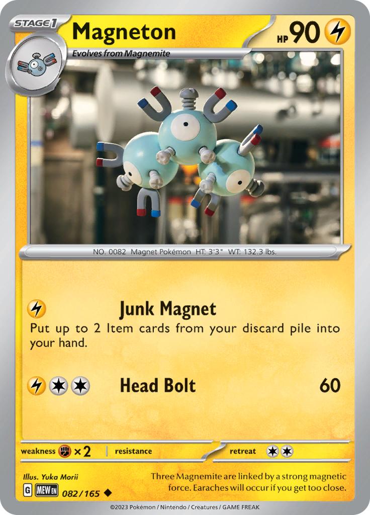 Pokémon-kaart Magneton 082/165 Uncommon uit de set 151