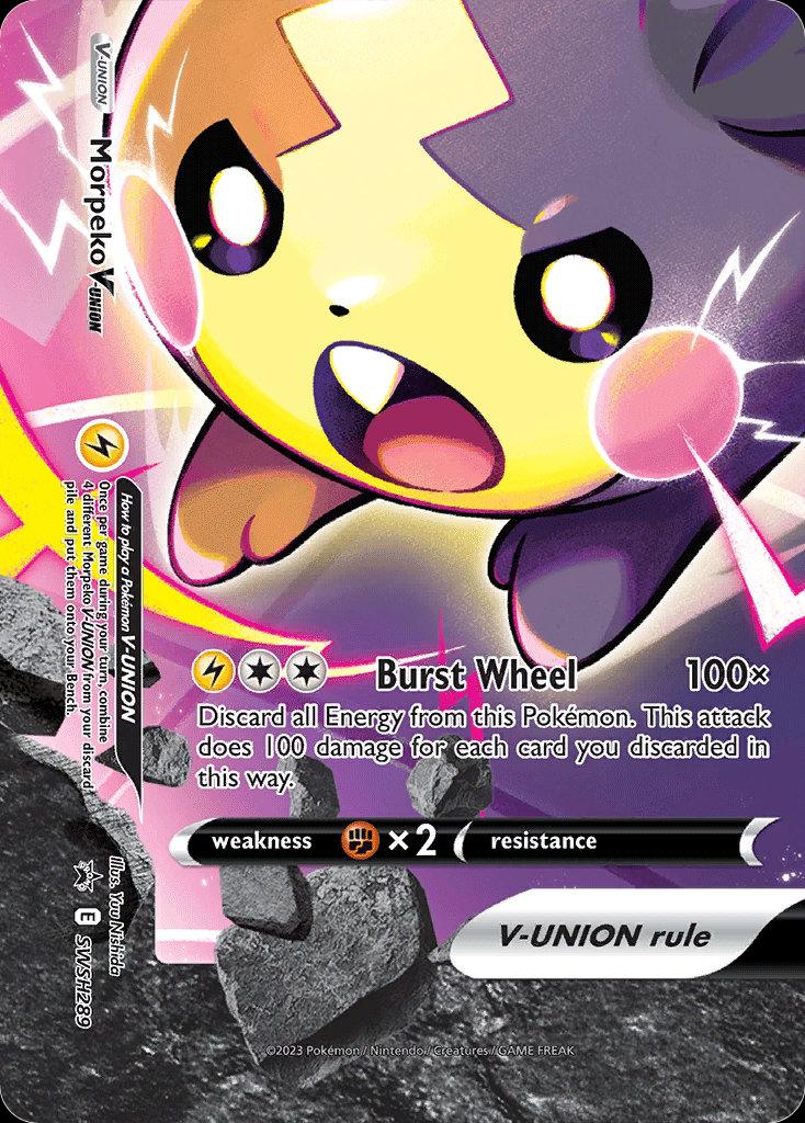 Pokémon-kaart Morpeko V-UNION SWSH289 Promo uit de set SWSH Black Star Promos
