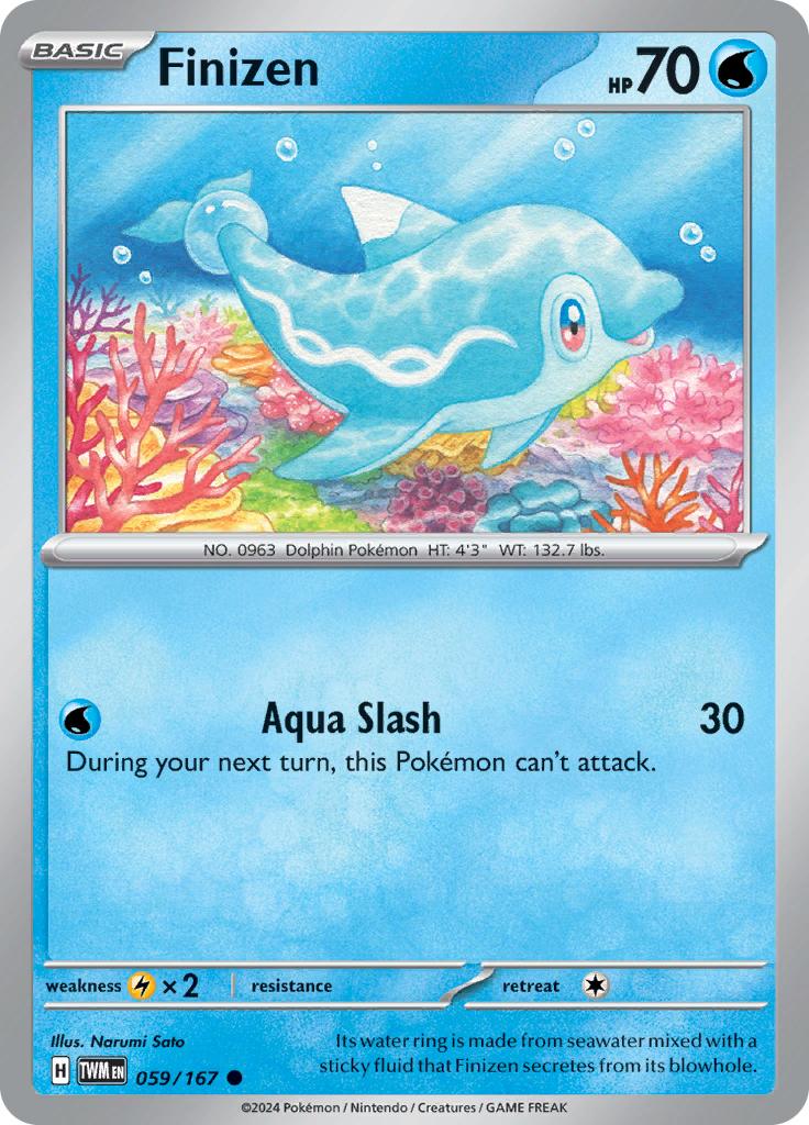 Pokémon-kaart Finizen 059/167 Common uit de set Twilight Masquerade Image principale du produit