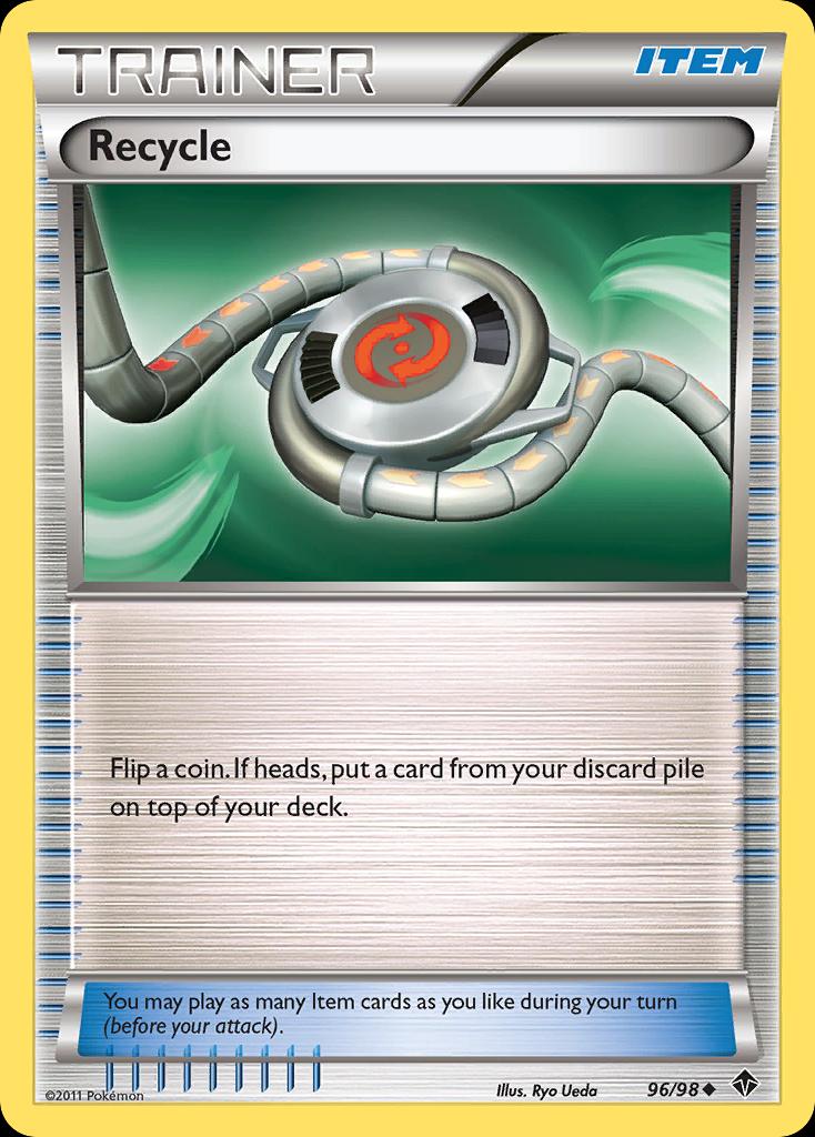 Pokémon-kaart Recycle 96/98 Uncommon uit de set Emerging Powers Image principale du produit