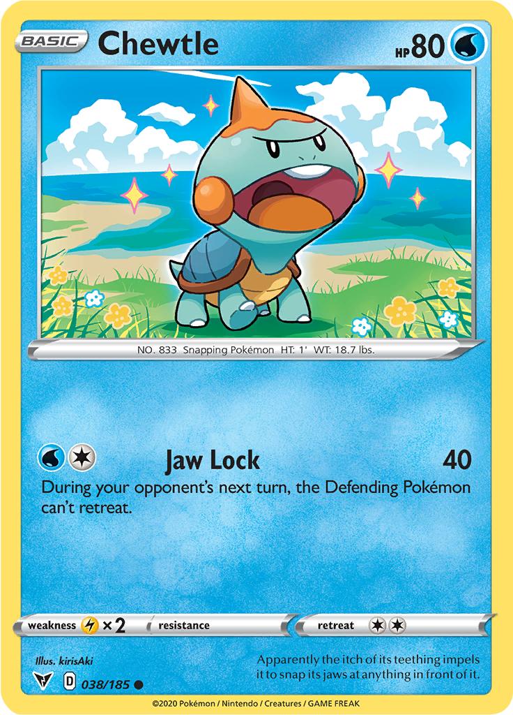 Pokémon-kaart Chewtle 038/185 Common uit de set Vivid Voltage