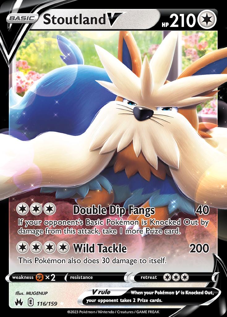 Pokémon-kaart Stoutland V 116/159 Ultra Rare uit de set Crown Zenith Hauptbild