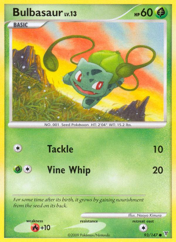 Pokémon-kaart Bulbasaur 93/147 Common uit de set Supreme Victors Image principale du produit