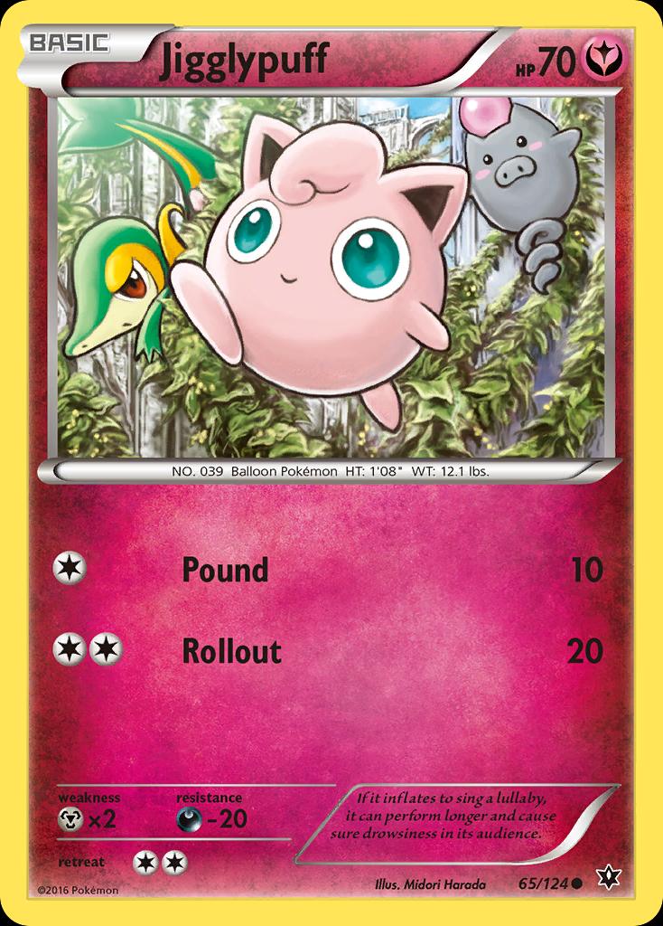 Pokémon-kaart Jigglypuff 65/124 Common uit de set Fates Collide Main image