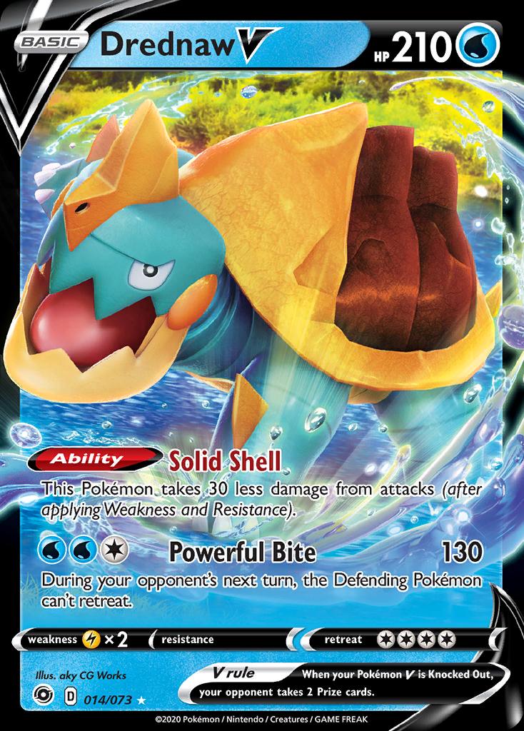 Pokémon-kaart Drednaw V 14/73 Ultra Rare uit de set Champion’s Path Immagine principale del prodotto