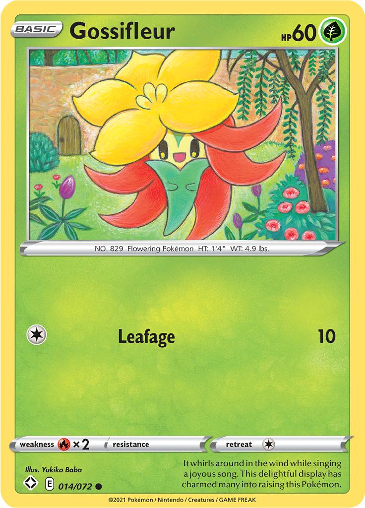 Pokémon-kaart Gossifleur 014/072 Common uit de set Shining Fates