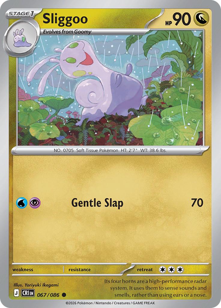 Pokémon-kaart Sliggoo 067/086 Common uit de set Chaos Rising