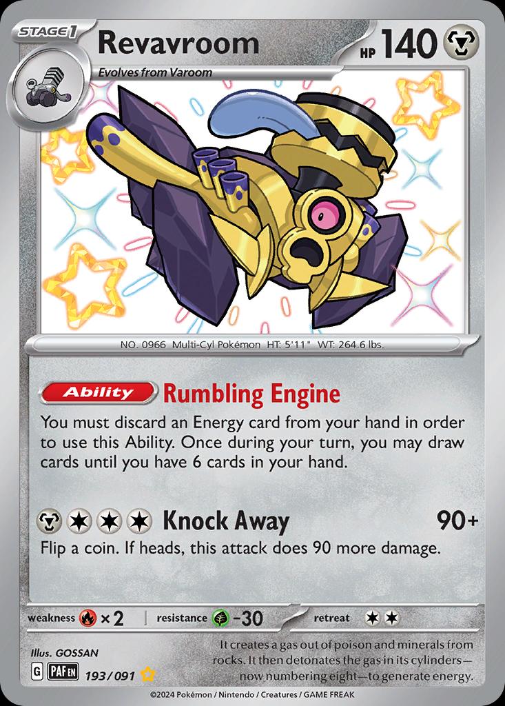 Pokémon-kaart Revavroom 193/91 Shiny Rare uit de set Paldean Fates Hauptbild