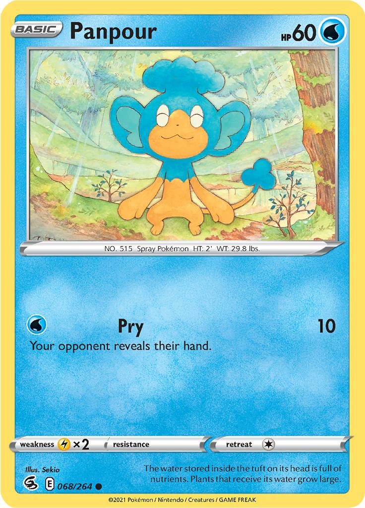 Pokémon-kaart Panpour 068/264 Common uit de set Fusion Strike