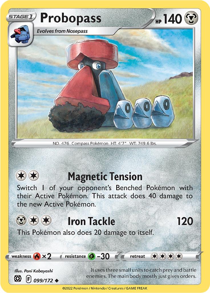 Pokémon-kaart Probopass 099/172 Uncommon uit de set Brilliant Stars