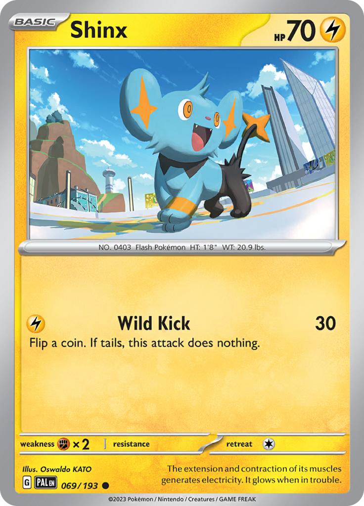 Pokémon-kaart Shinx 069/193 Common uit de set Paldea Evolved
