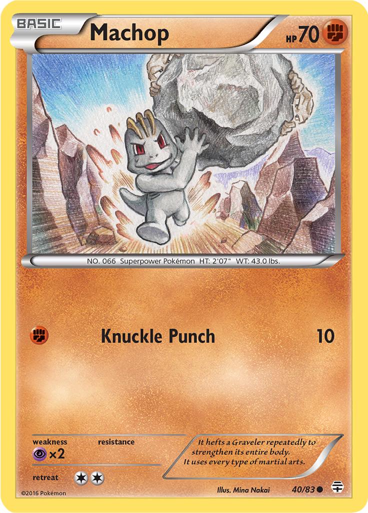 Pokémon-kaart Machop 40/83 Common uit de set Generations Main image