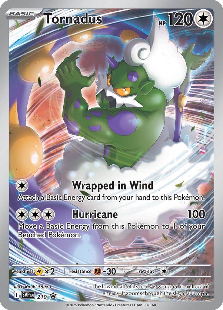 Pokémon-kaart Tornadus 210 Promo uit de set SV Black Star Promos