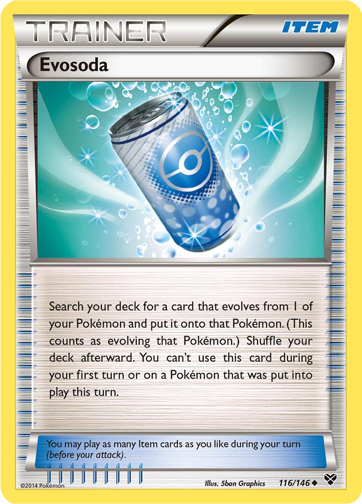 Pokémon-kaart Evosoda 116/146 Uncommon uit de set XY Immagine principale del prodotto
