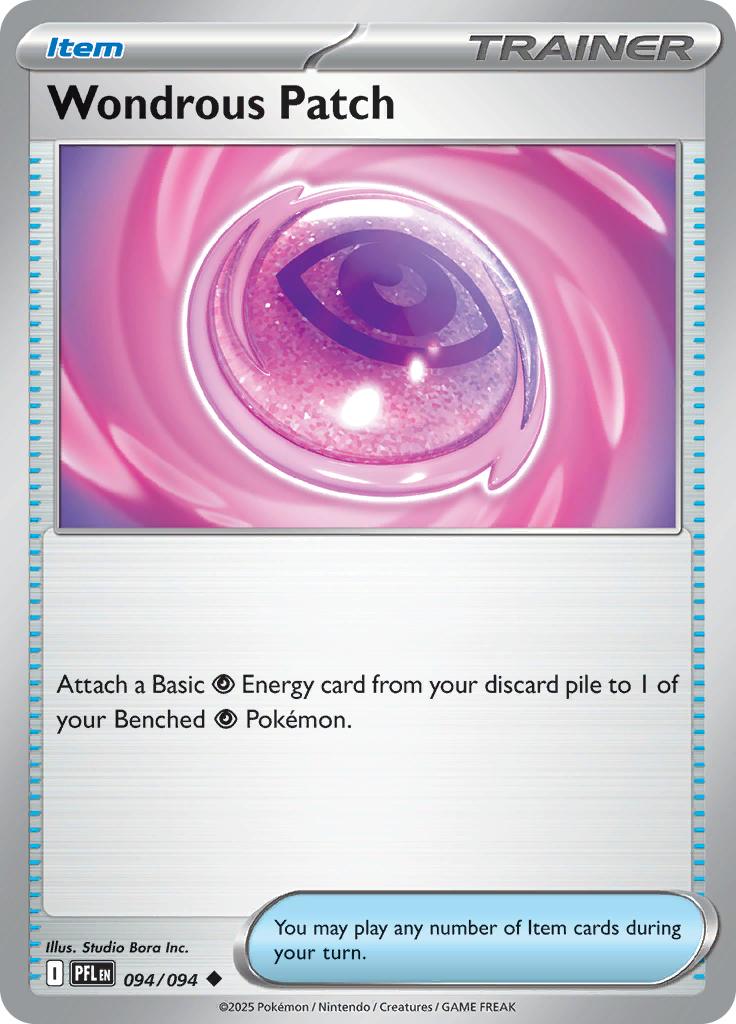 Pokémon-kaart Wondrous Patch 094/094 Uncommon uit de set Phantasmal Flames