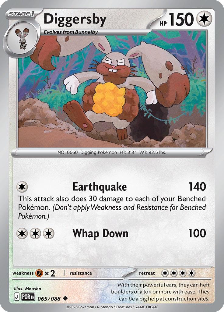 Pokémon-kaart Diggersby 065/088 Uncommon uit de set Perfect Order