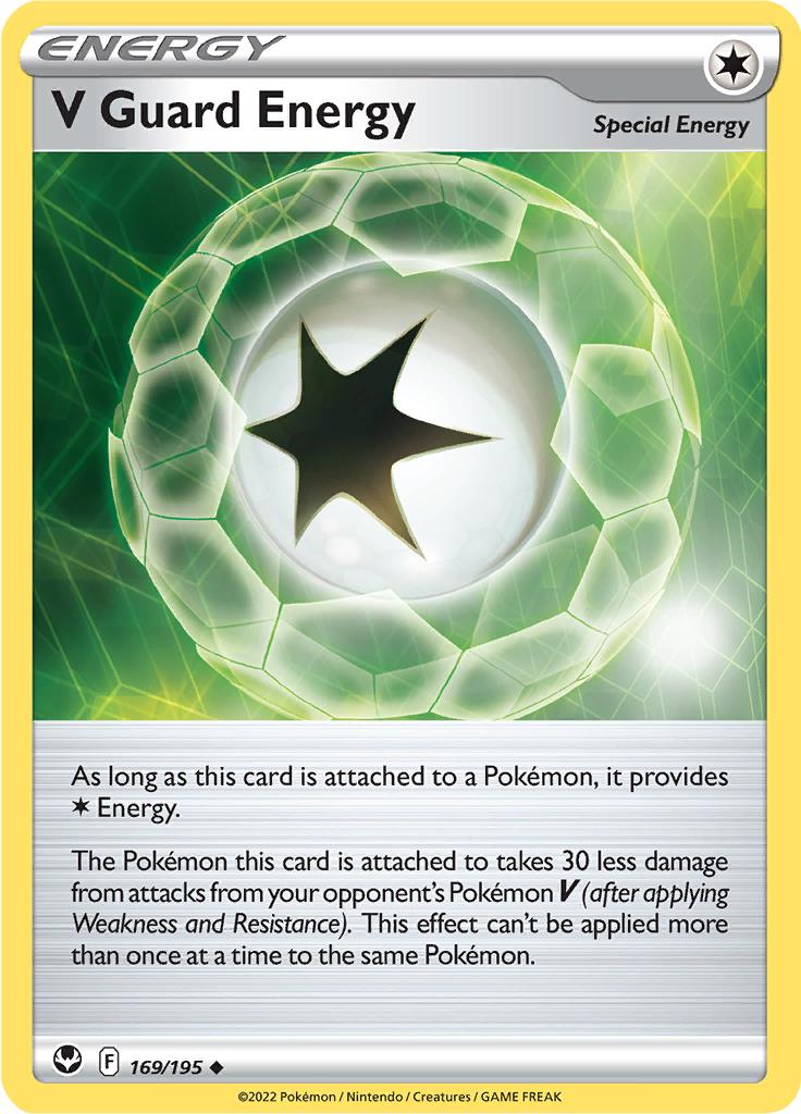 Pokémon-kaart V Guard Energy 169/195 Uncommon uit de set Silver Tempest