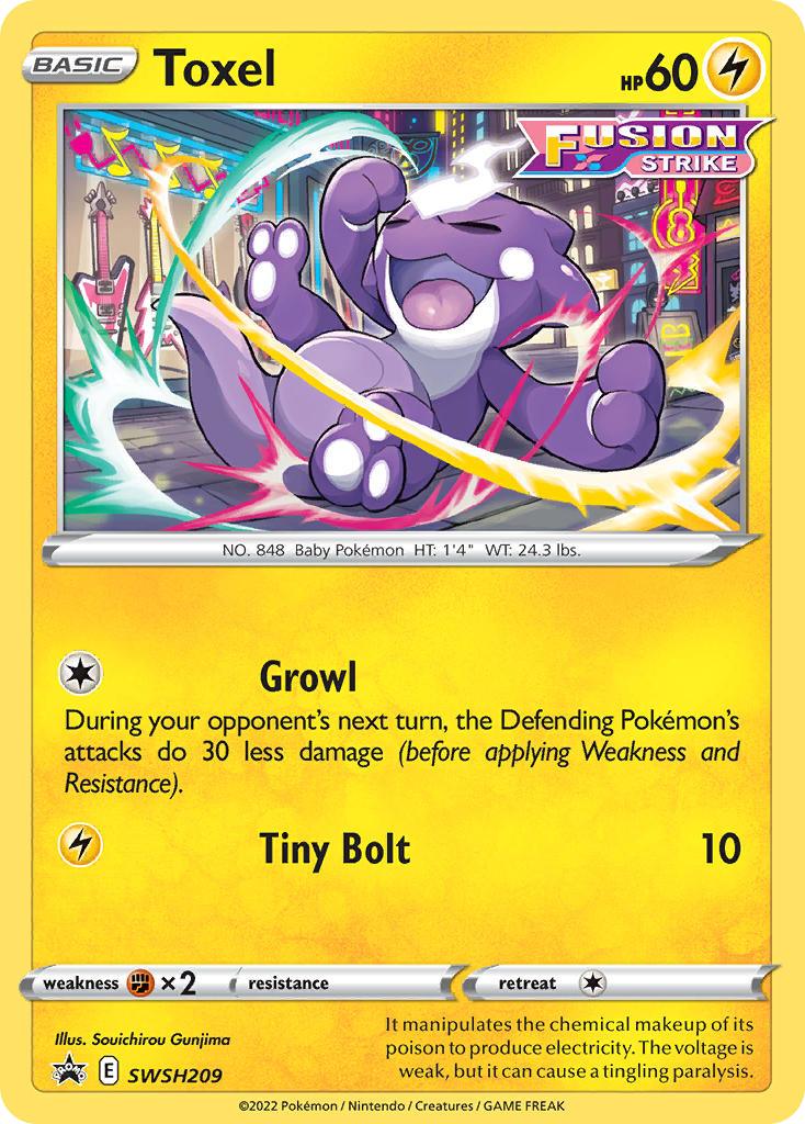 Pokémon-kaart Toxel SWSH209 Promo uit de set SWSH Black Star Promos Hauptbild
