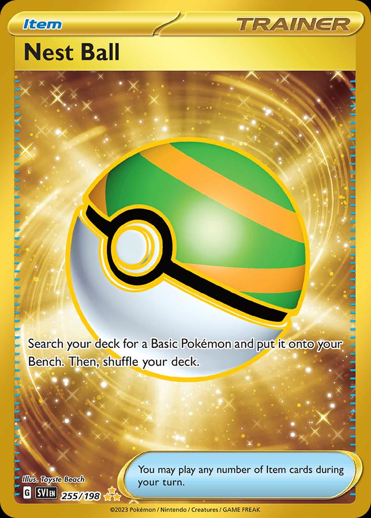 Pokémon-kaart Nest Ball 255/198 Secret Rare uit de set Scarlet & Violet Main image