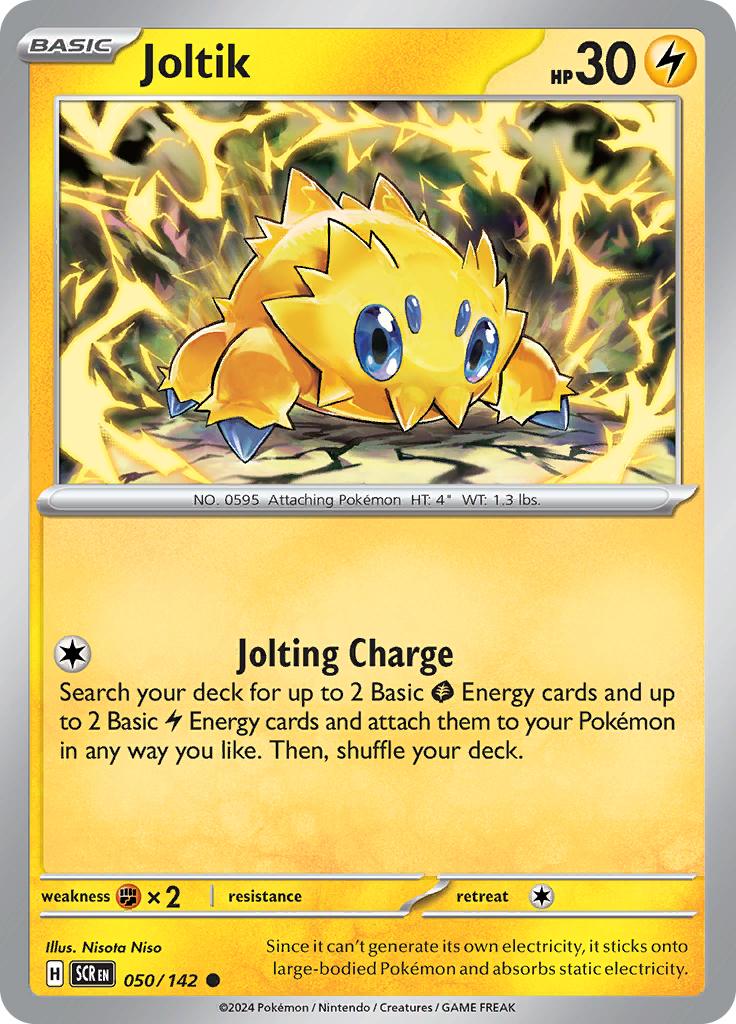 Pokémon-kaart Joltik 050/142 Common uit de set Stellar Crown