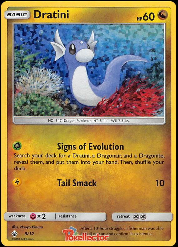 Pokémon-kaart Dratini 9/12 Promo uit de set McDonald's Collection 2018