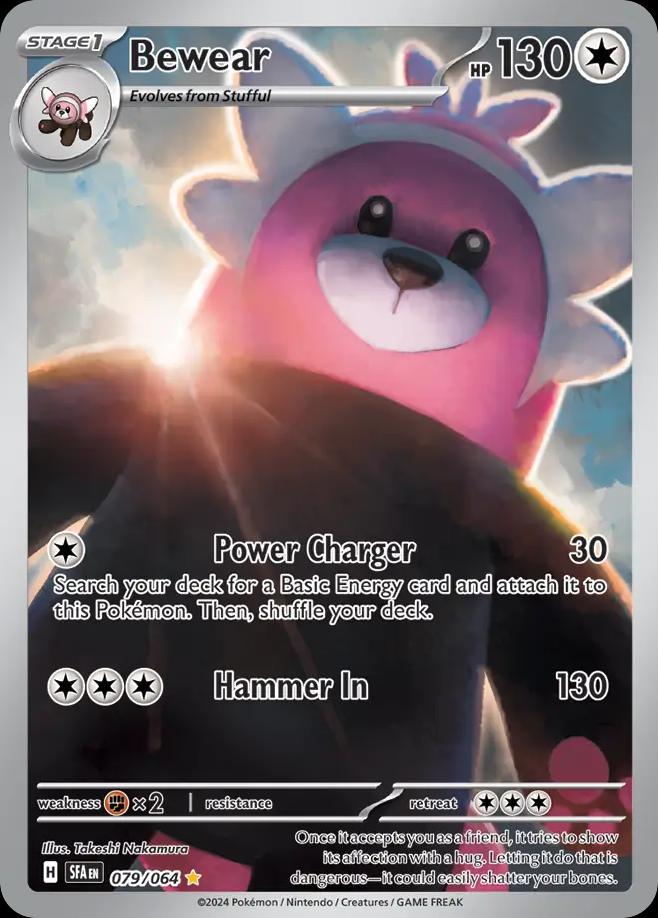 Pokémon-kaart Bewear 79/64 Illustration Rare uit de set Shrouded Fable