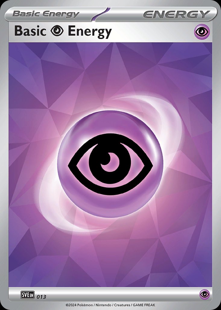 Pokémon-kaart Basic Psychic Energy 13/16 Fixed uit de set Scarlet & Violet Energies