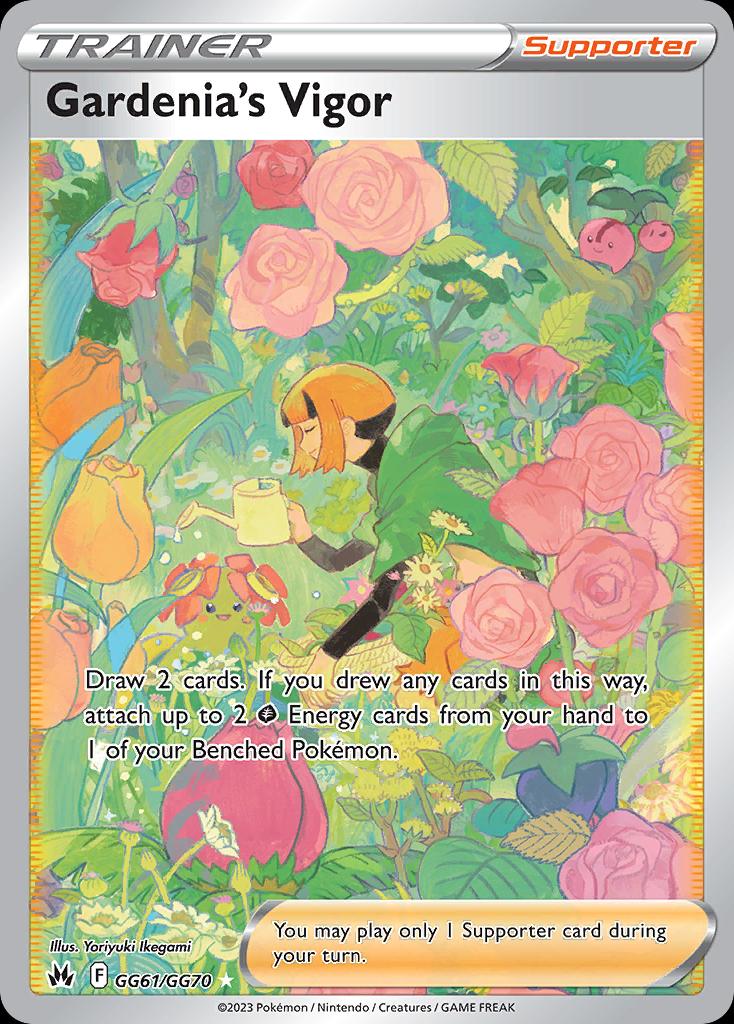 Pokémon-kaart Gardenia's Vigor GG61/GG70 Ultra Rare uit de set Crown Zenith