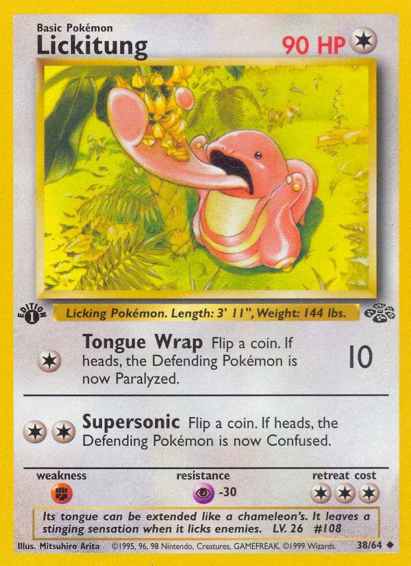 Pokémon-kaart Lickitung 38/64 Uncommon uit de set Jungle