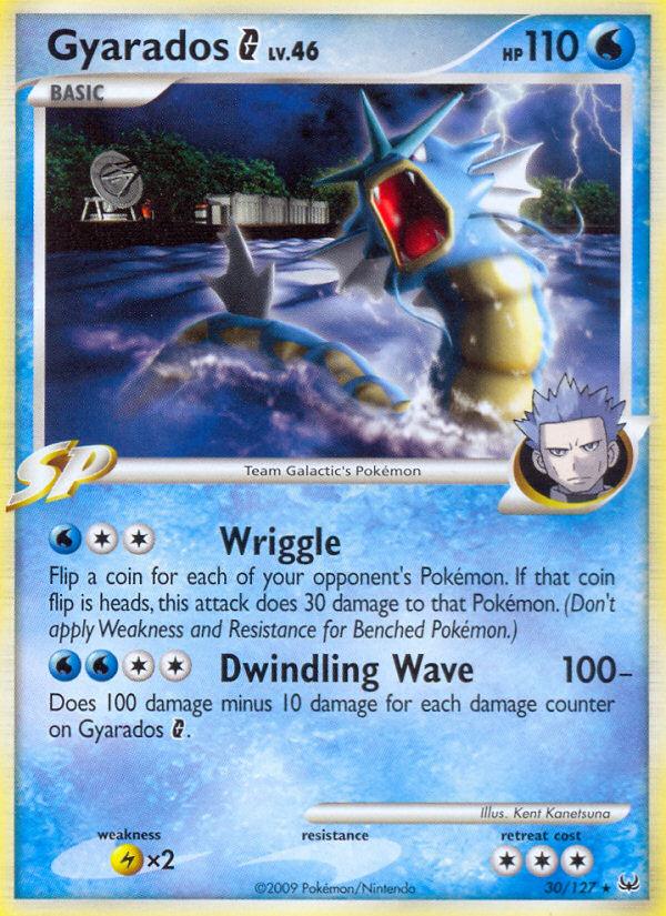 Pokémon-kaart Gyarados G 30/127 Rare uit de set Platinum Image principale du produit