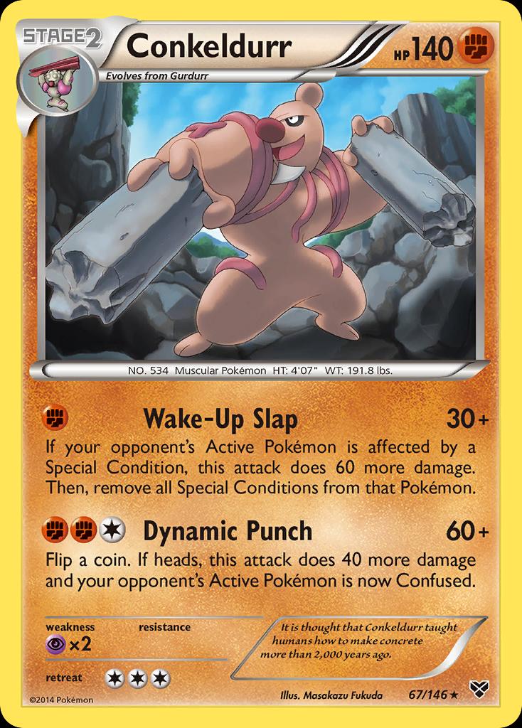Pokémon-kaart Conkeldurr 67/146 Rare uit de set XY Image principale du produit