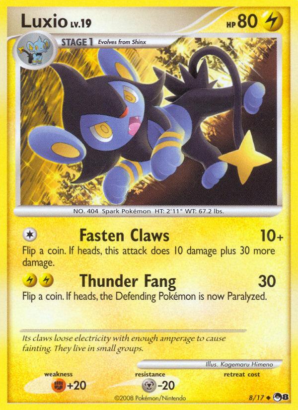 Pokémon-kaart Luxio 8/17 Uncommon uit de set POP Series 8 Hoofdafbeelding
