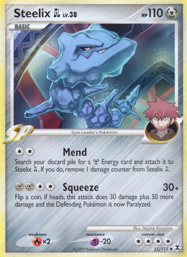 Pokémon-kaart Steelix GL 51/111 Uncommon uit de set Rising Rivals Hoofdafbeelding