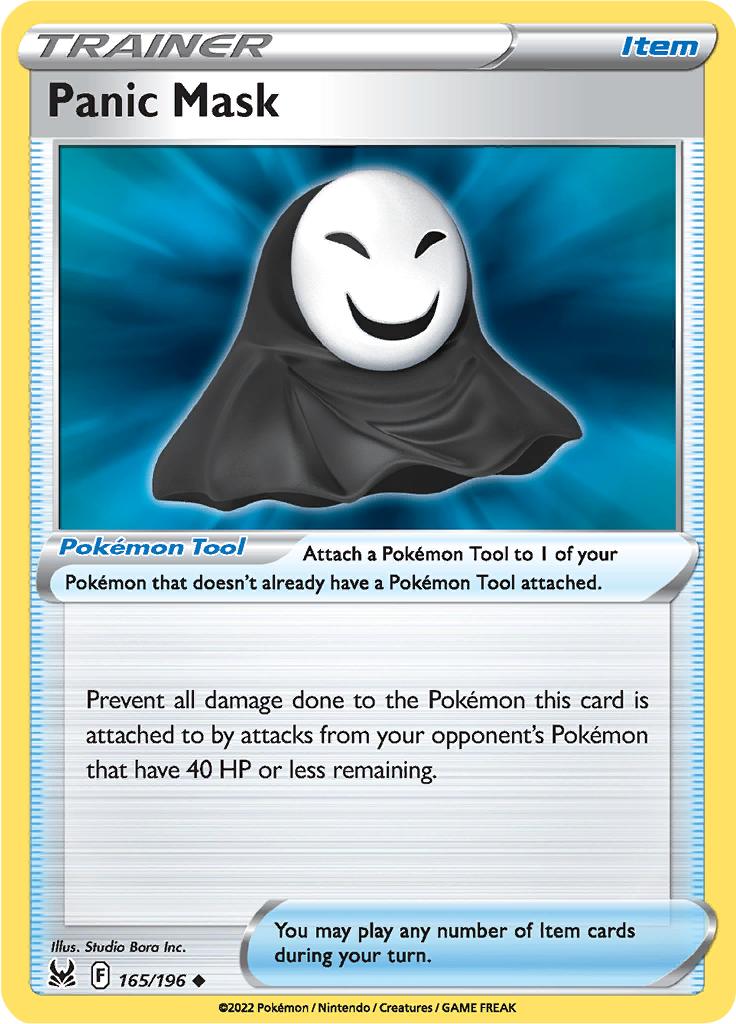 Pokémon-kaart Panic Mask 165/196 Uncommon uit de set Lost Origin