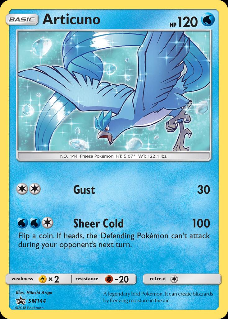 Pokémon-kaart Articuno SM144 Promo uit de set SM Black Star Promos