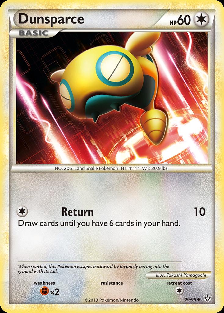 Pokémon-kaart Dunsparce 29/95 Uncommon uit de set Unleashed Image principale du produit