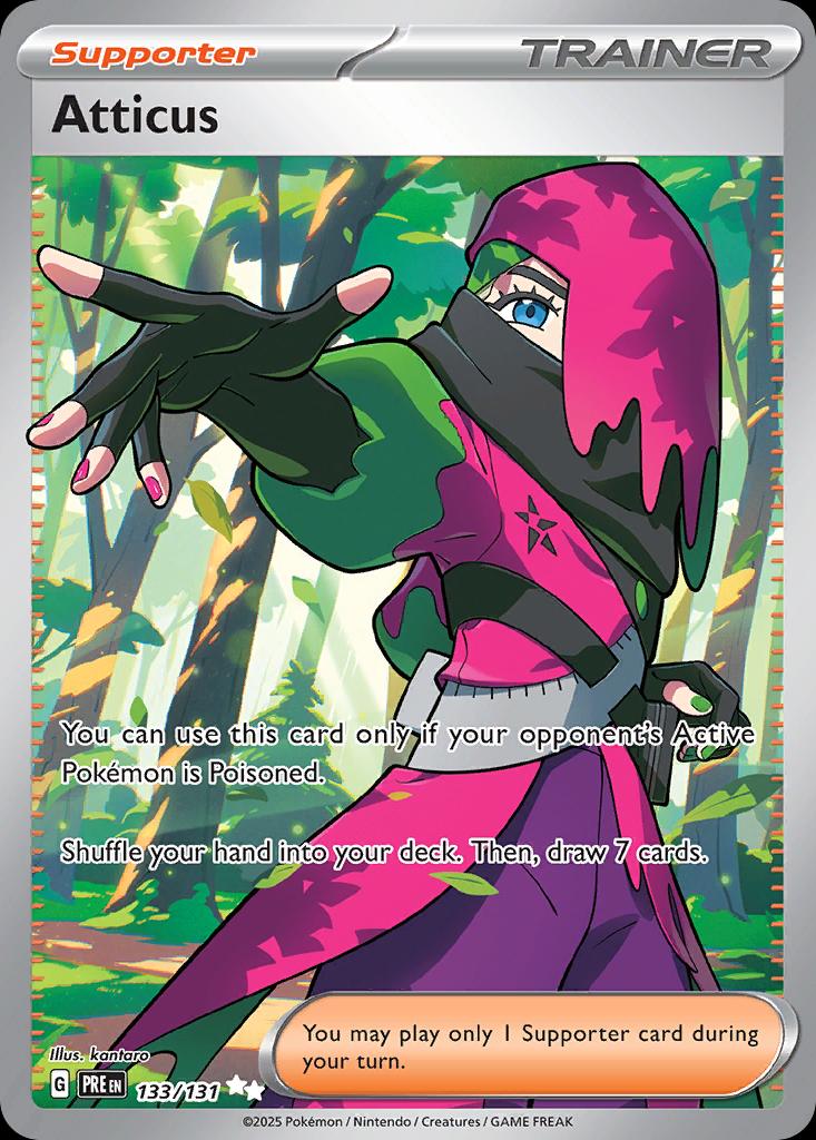 Pokémon-kaart Atticus 133/131 Ultra Rare uit de set Prismatic Evolutions Hoofdafbeelding