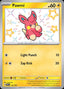 Pokémon-kaart Pawmi 142/91 Shiny Rare uit de set Paldean Fates