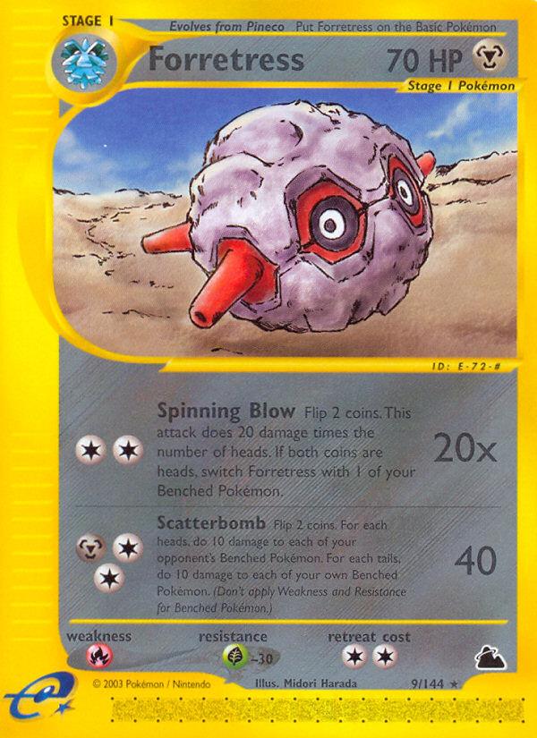 Pokémon-kaart Forretress 9/144 Rare uit de set Skyridge Hoofdafbeelding