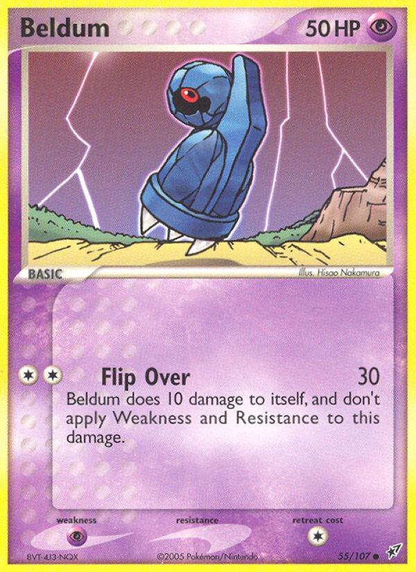 Pokémon-kaart Beldum 55/107 Common uit de set EX Deoxys Image principale du produit