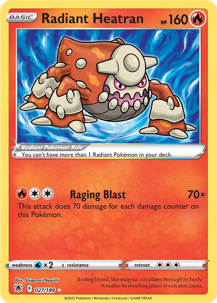 Pokémon-kaart Radiant Heatran 027/189 Ultra Rare uit de set Astral Radiance Hauptbild
