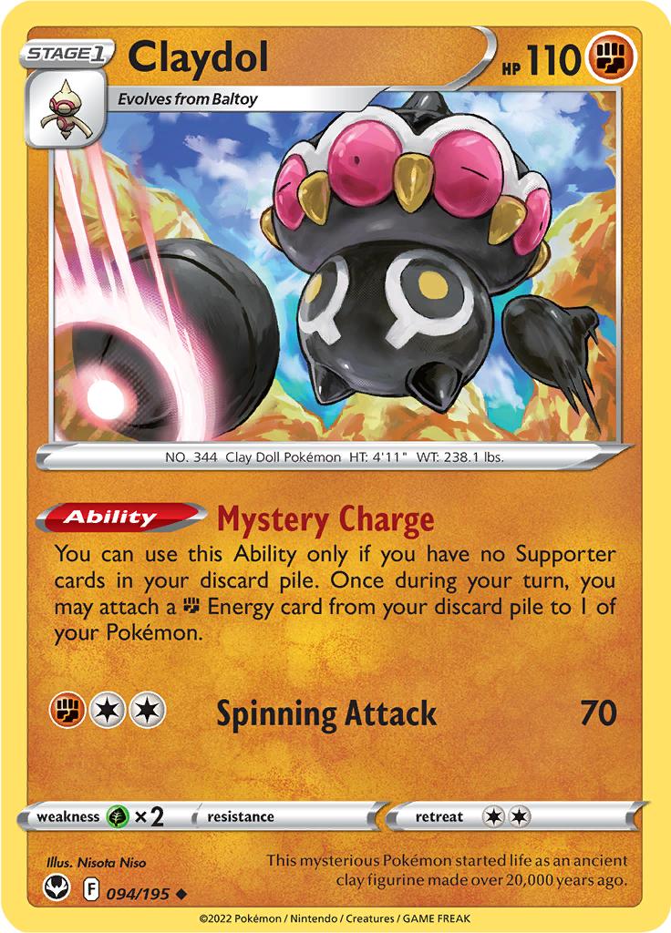 Pokémon-kaart Claydol 094/195 Uncommon uit de set Silver Tempest