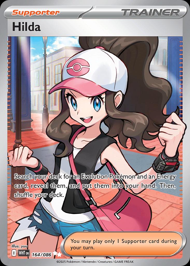 Pokémon-kaart Hilda 164/086 Ultra Rare uit de set White Flare