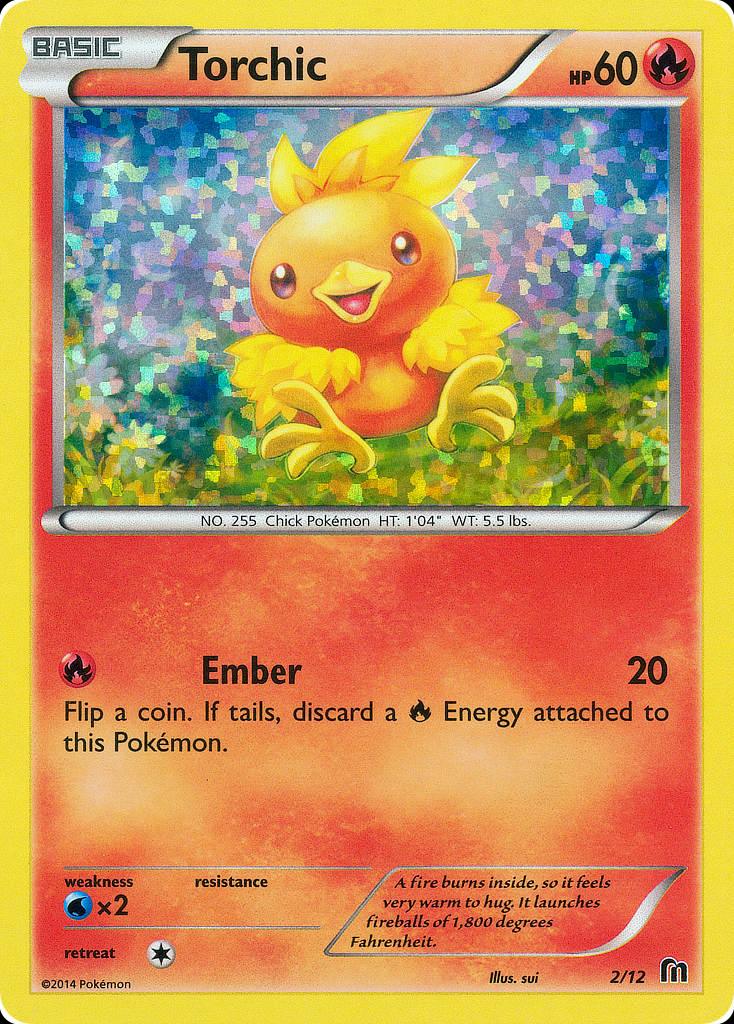 Pokémon-kaart Torchic 2/12 Promo uit de set McDonald's Collection 2016 Image principale du produit