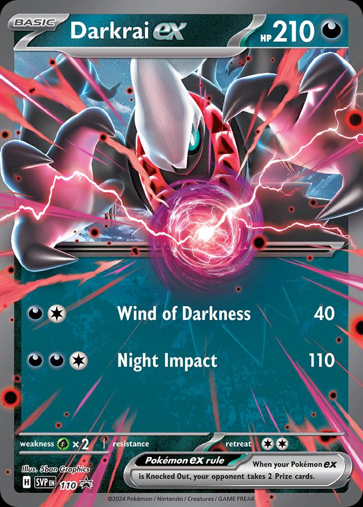 Pokémon-kaart Darkrai ex SVP 110 uit de set Battle Academy 2024 Image principale du produit