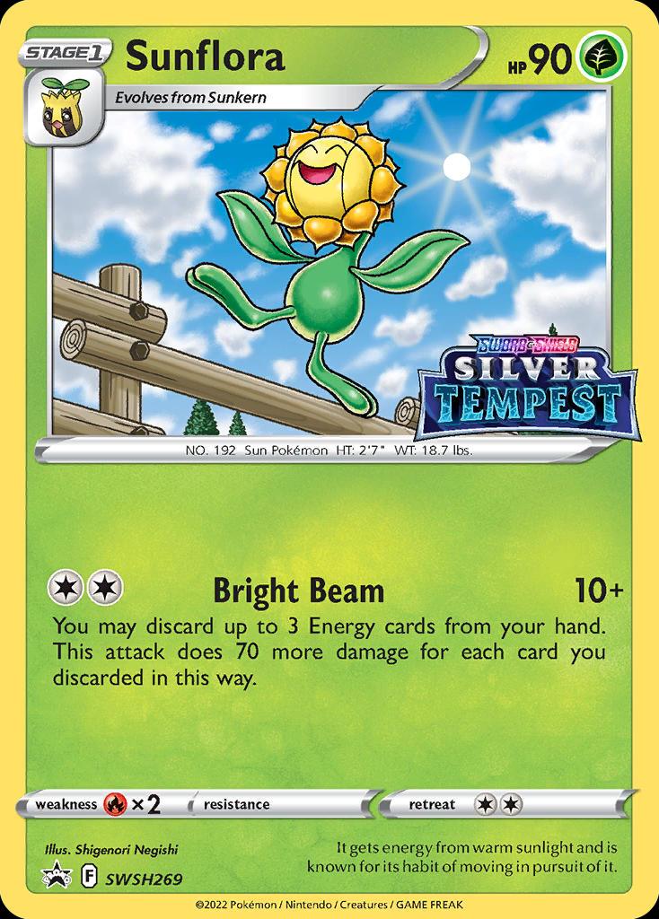 Pokémon-kaart Sunflora SWSH269 Promo uit de set SWSH Black Star Promos