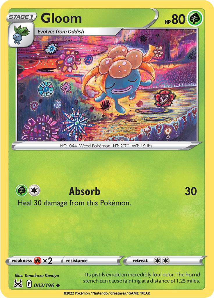 Pokémon-kaart Gloom 002/196 Uncommon uit de set Lost Origin Hauptbild