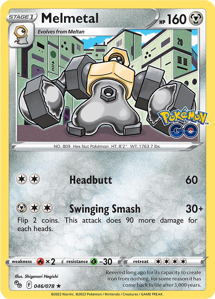 Pokémon-kaart Melmetal 046/078 Holo Rare uit de set Pokémon GO