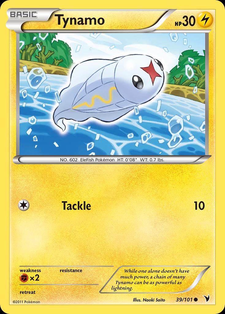 Pokémon-kaart Tynamo 39/101 Common uit de set Noble Victories